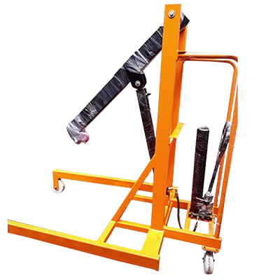 Hydraulic floor crane
